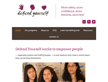 Tablet Screenshot of defendyourself.org